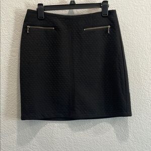 NEW Laundry by Shelli Segal Black Quilted Skirt Size 6